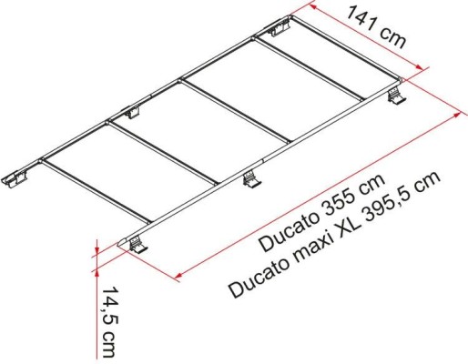 Roof Rail Ducato H2 L4