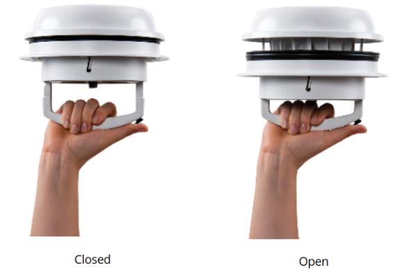 Maxxfan Dome Led alb