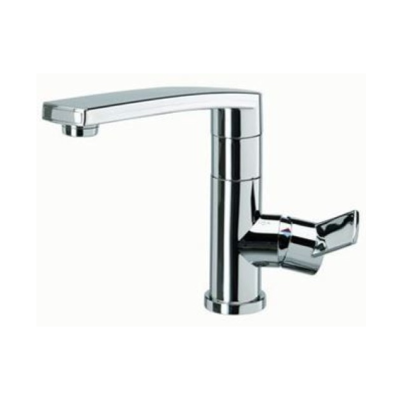 Baterie Reich Contur moderna pentru rulote, cu pipa rotativa, crom, 12V