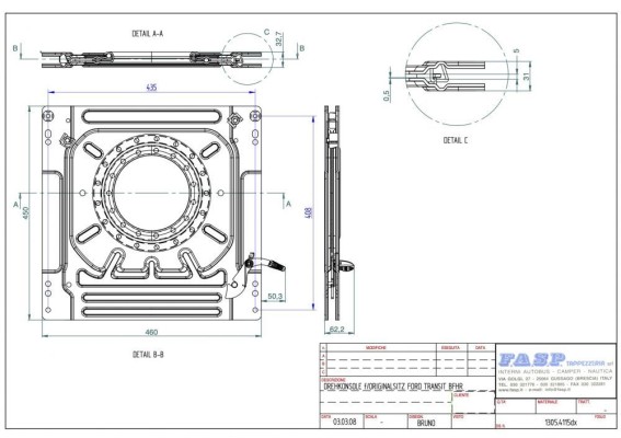 Platforma rotativa Transit 2000/2010 st.