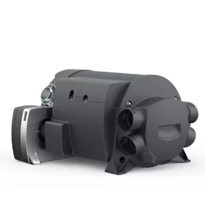 Truma Combi 4 – vedere din unghi, 4 iesiri aer cald pentru tubulatura