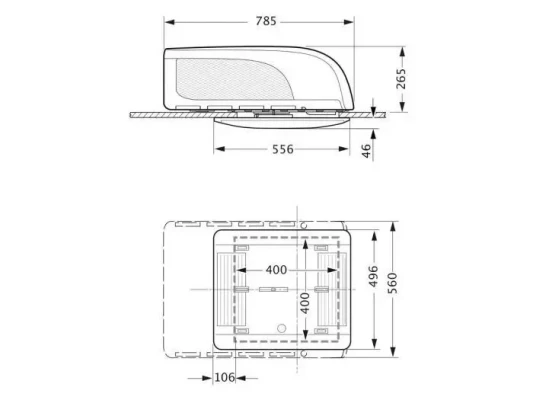 Aer conditionat pentru rulota/autorulota Truma Aventa Compact