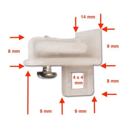 Set 4 buc. stop sina C-rail