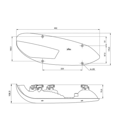 Lampa de spate rulota Jokon L3000 dr.