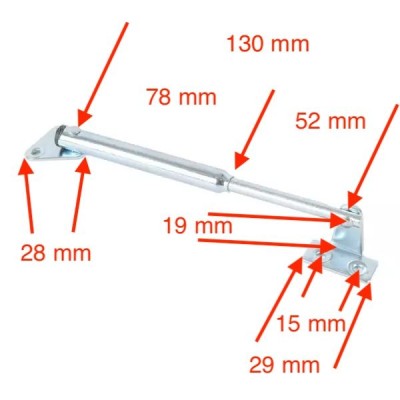 Brat mobilier cu arc 17cm