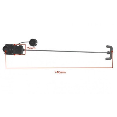 Valva de scurgere 740mm.