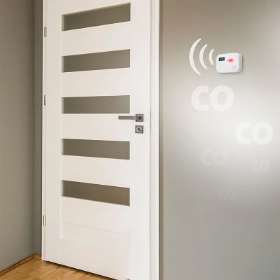 Detector monoxid de carbon Alecto COA3910 montat pe perete in casa
