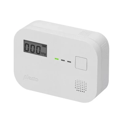 Detector monoxid de carbon Alecto COA3910 vedere frontala cu display