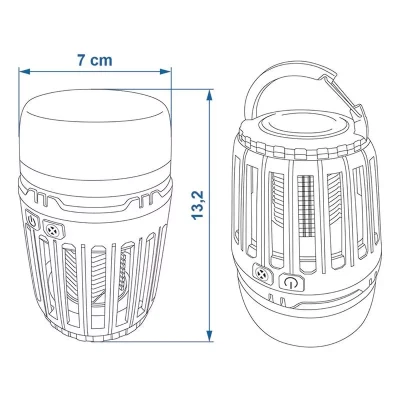 Lampa ant-iinsecte reincarcabila