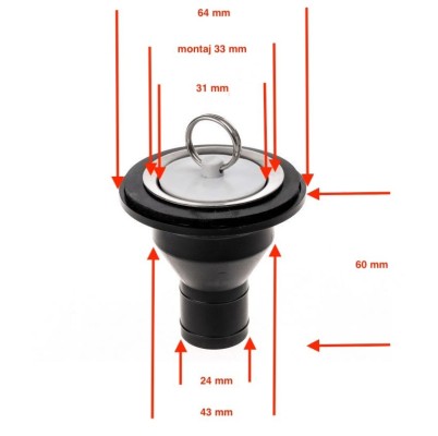 Scurgere 33mm pentru sistemul Reich 28mm