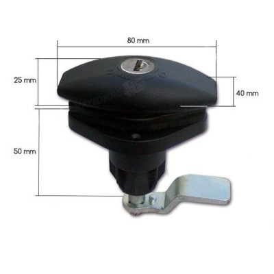 Dimensiuni incuietoare rulota FAP 1204 Ø 80 x 40 x 25 mm – incuietoare rulota