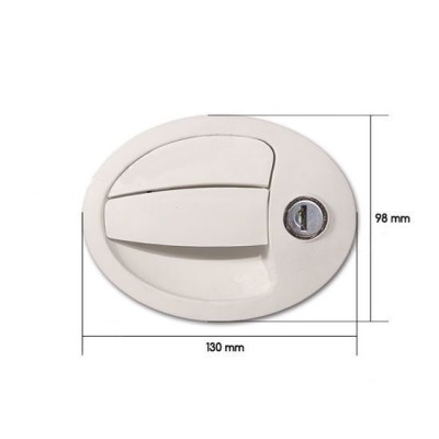 Incuietoare oval FAP 1203 exterior cu cheie