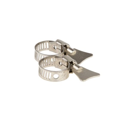 Set 2 coliere cu fluture inox