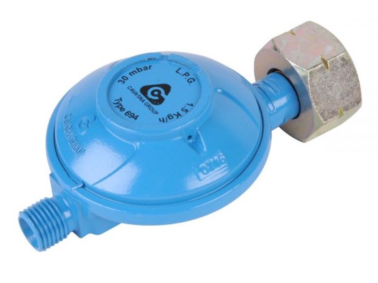 Regulator de presiune pentru butelie de gaz 30Mbar, cu filet