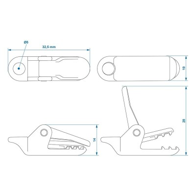 Set 10 clipsuri pentru covor sau panza de umbra.