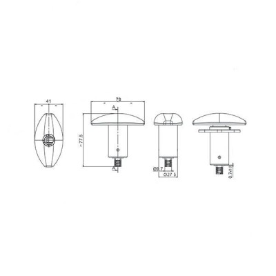 Incuietoare Zadi 1051 negru