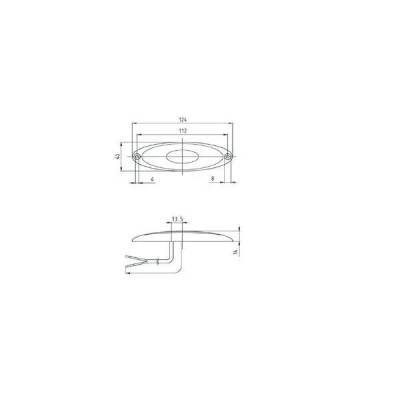 Lampa frontala de pozitie Jokon PLR2010 oval Led