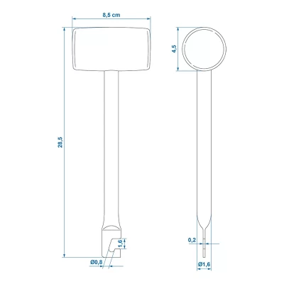 Ciocan din cauciuc cu extractor de tarusi integrat