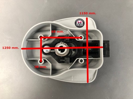 Partea interioara a incuietorii Hartal, alb
