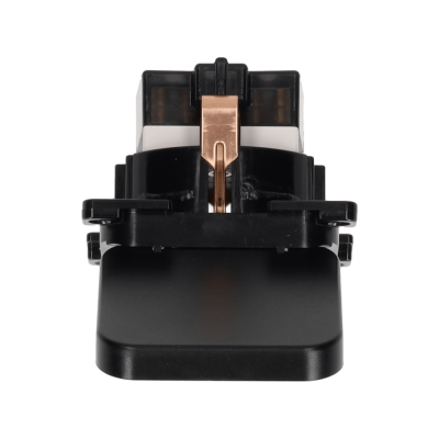 Priza C-Line de perete 230V cu capac rabatabil, neagra