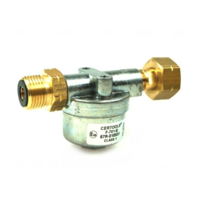 Filtru de gaz pentru montaj direct pe butelia de gaz