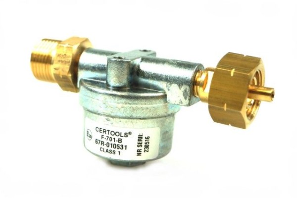 Filtru de gaz pentru montaj direct pe butelia de gaz