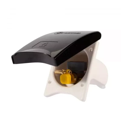 Priza externa gaz truma cu capac negru pentru rulota, camper