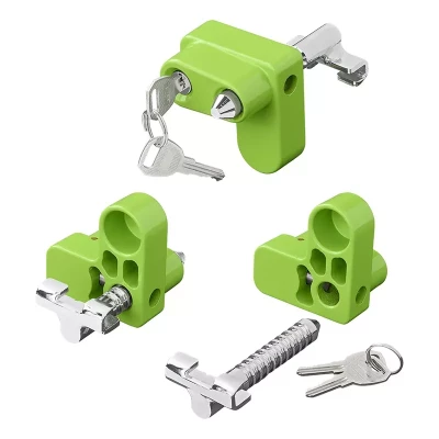 Sistem antifurt pentru piciorul de sprijin al rulotei