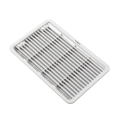 Grilaj ventilat Dometic LS330 pentru refrigeratoare, alb, 43,8x27,8 cm.