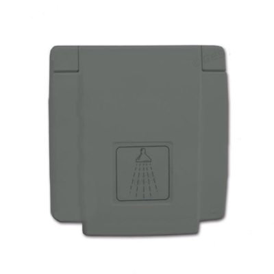 Capac pentru dusul incastrat al rulotei, culoare gri