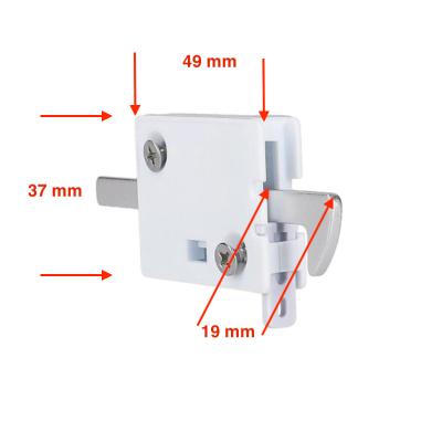 Dimensiuni blocare usa frigider Dometic 207999364 pentru seria RM 8000