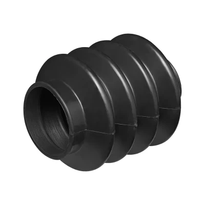 burduf remorca rulota BPW vazut din lateral, protectie cauciuc pentru frana de inertie