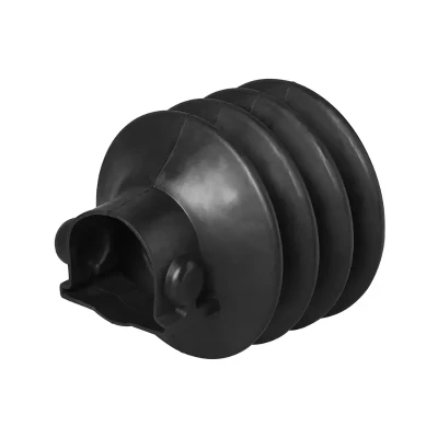 burduf remorca rulota AL-KO dupa 1988 vazut din lateral, protectie cauciuc pentru frana de inertie