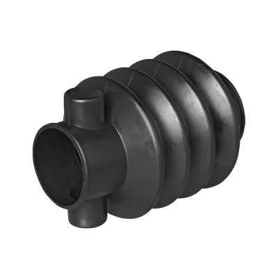 burduf remorca rulota Knott Schlegl 55 60 mm vazut din lateral, protectie cauciuc pentru frana de inertie