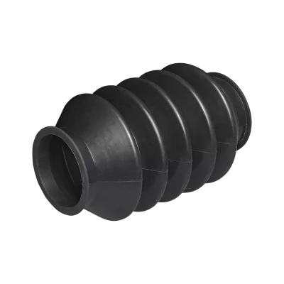 burduf remorca rulota Knott KF KFG 27 30 Ø50 mm L165 vazut din lateral, protectie cauciuc pentru frana de inertie