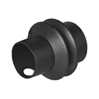 burduf remorca rulota Peitz PAV SR 0 7 2 7 55 70 mm vazut din lateral, protectie cauciuc pentru frana de inertie