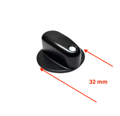 Buton Thetford 62302527 cu dimensiuni tehnice afisate.