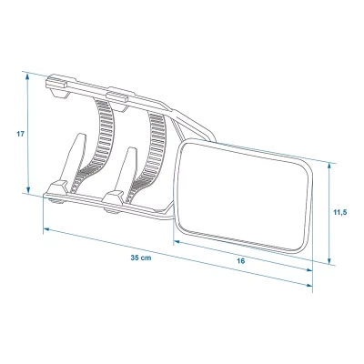 oglinda rulota ProPlus – dimensiuni tehnice si masuratori oglinda