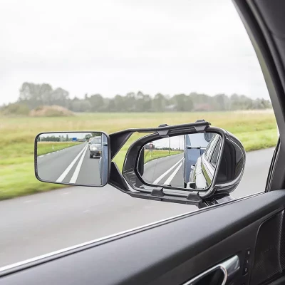 oglinda rulota ProPlus din perspectiva soferului – vizibilitate extinsa la tractare