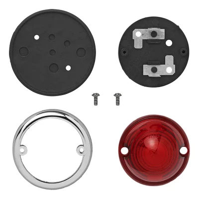 lampa pozitie Ø70mm rosie – demontata in componente separate