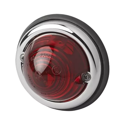 lampa pozitie spate rosie Ø70mm – vedere inclinata din fata de sus