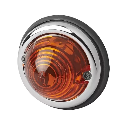 lampa semnalizare spate portocaliu Ø70mm – vedere inclinata din fata de sus