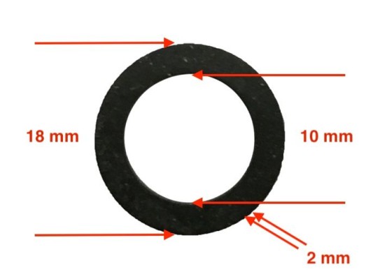 Dimensiuni garnitura regulator Shell pentru etansare ceas butelie gaz