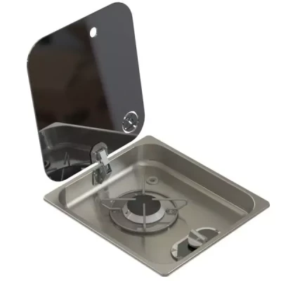 Aragaz rulota Navy Load cu capac din sticla rabatabil deschis