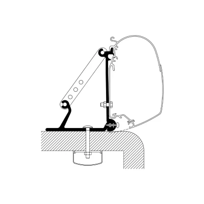 Desen tehnic adaptor marchiza cu puncte exacte de montaj