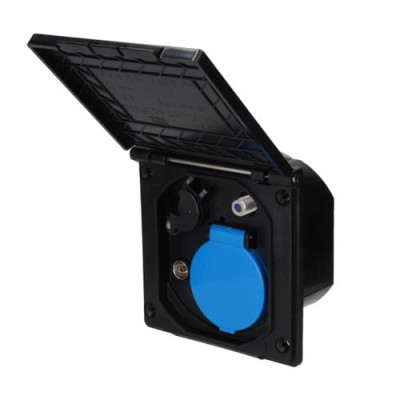 Priza externa multifunctionala, negru