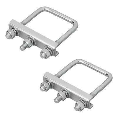 set 2 bride U M10 fixare roata manevra rulota