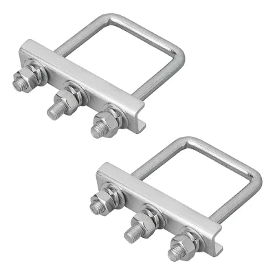 set 2 bride U M10 60 mm fixare roata manevra