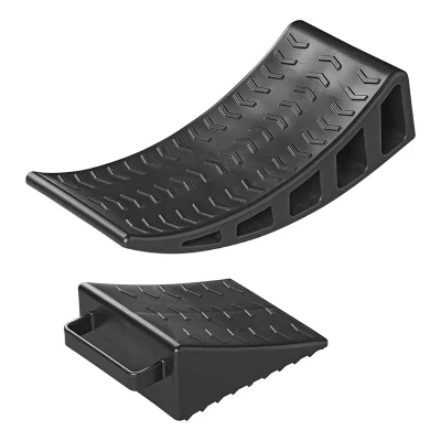 rampa nivelare rulota semirotunda cu pana blocare