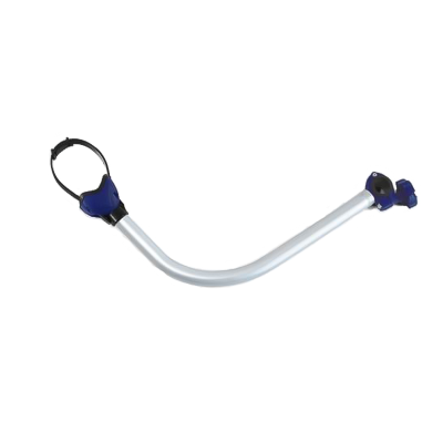 suport fixare bicicleta Fiamma Bike Block Pro albastru pe suport rulota